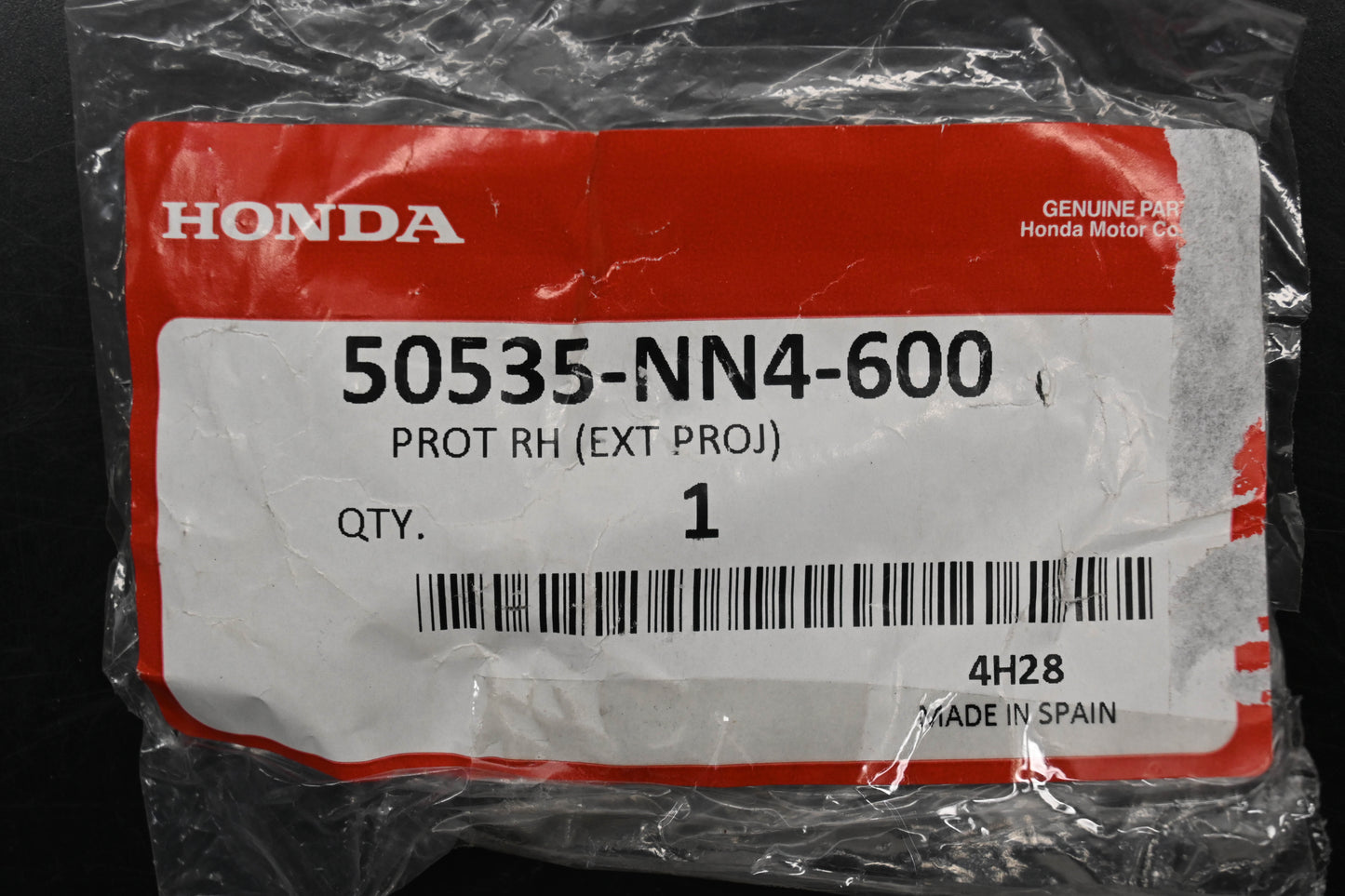 New OEM Honda 50535-NN4-600 Rear Brake Protector Qty 1 NOS