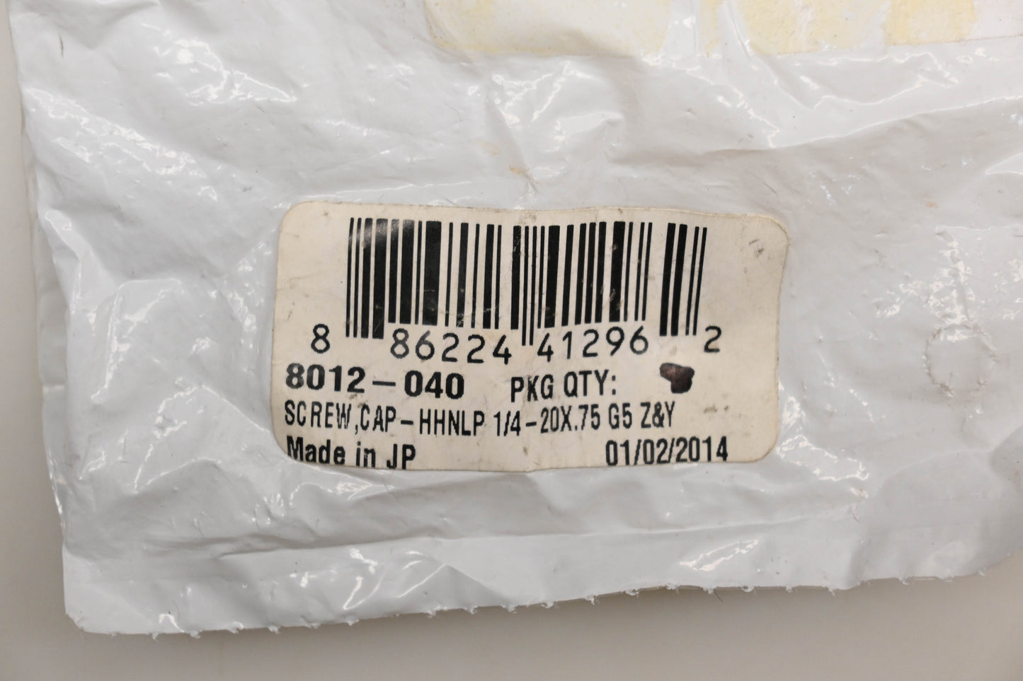 New OEM Arctic Cat 8012-040 HHNLP 1/4-20X.75 G5 Z&Y Cap Screw Qty 1 NOS