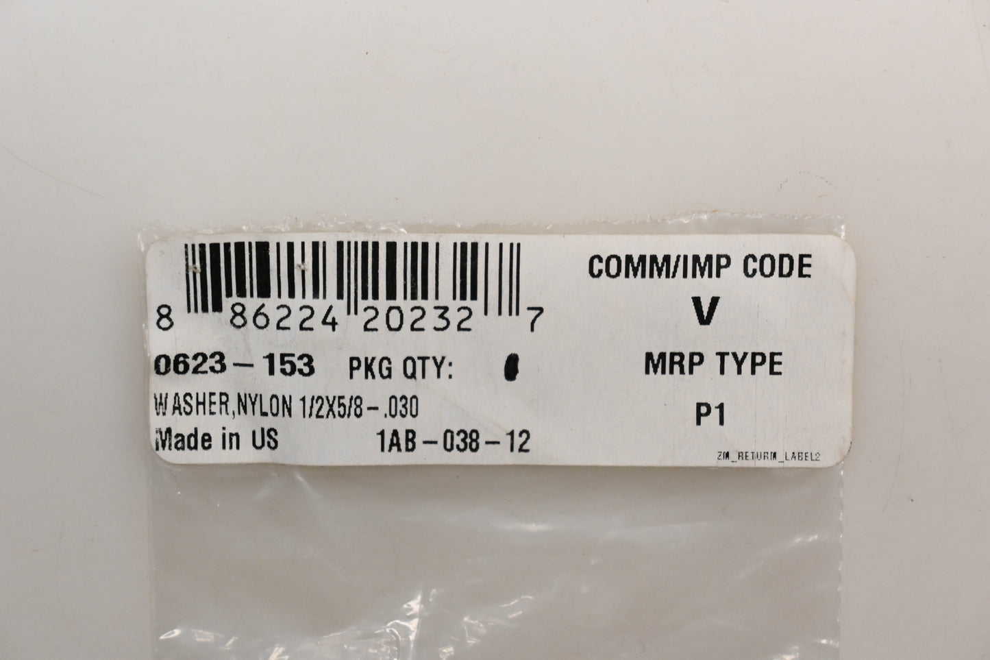New OEM Arctic Cat 0623-153 Nylon Washers 1/2X5/8-.030 Qty 2 NOS