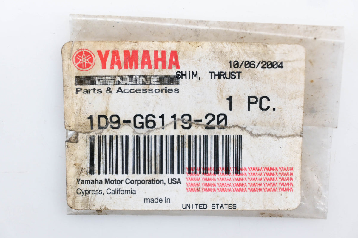 New OEM Yamaha 1D9-G6119-20-00 Thrust Shim Qty 1 NOS