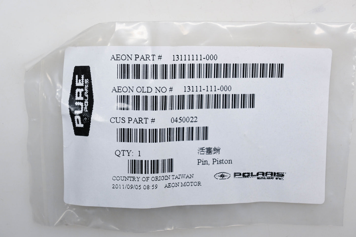 New OEM Polaris 0450022 Piston Pin Qty 1 NOS