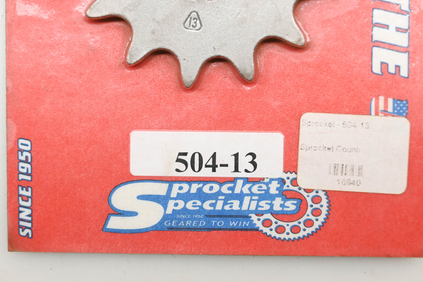 Sprocket Specialists 504-13 Sprocket 13T Qty 1 NOS