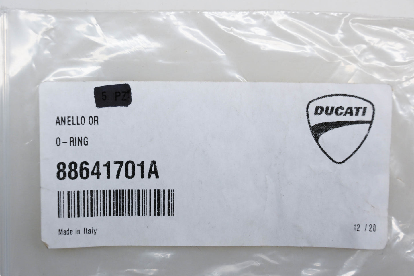 New OEM Ducati 88641701A O-Ring Qty 1 NOS