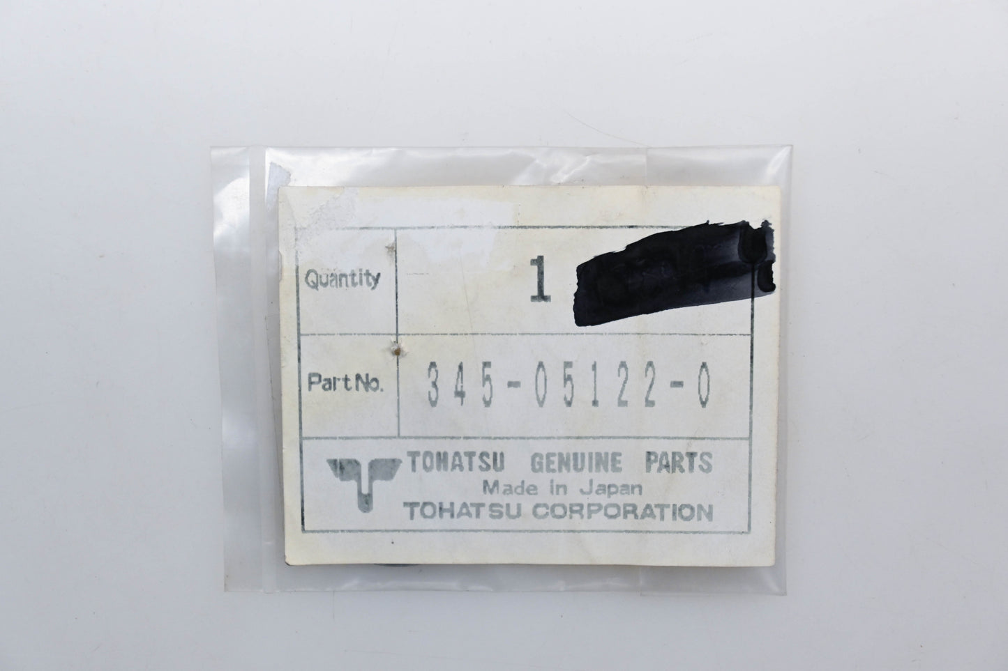 New OEM Tohatsu 345-05122-0 Washer Qty 1 NOS