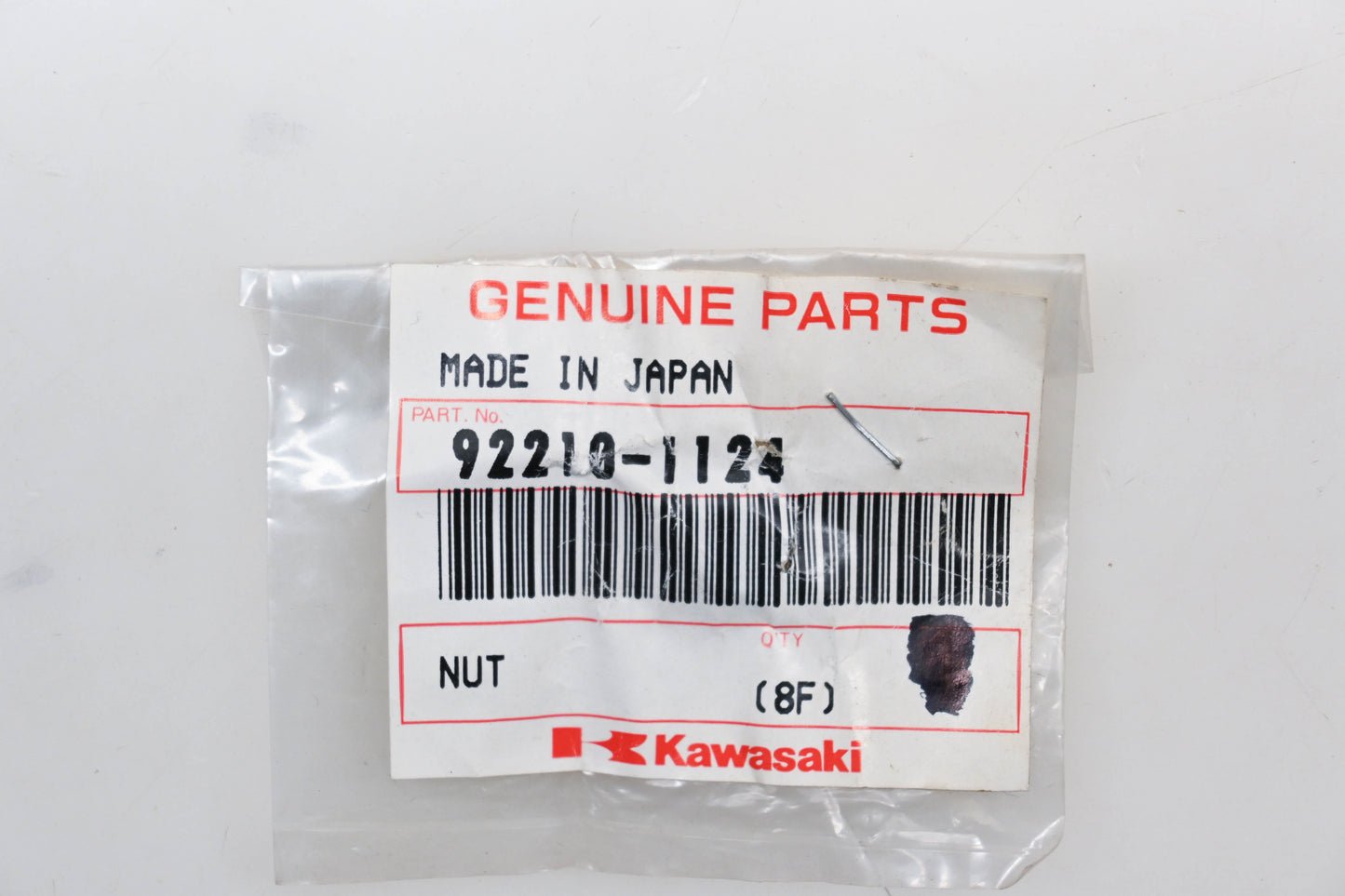 New OEM Kawasaki 92210-1124 Nuts Qty 2 NOS