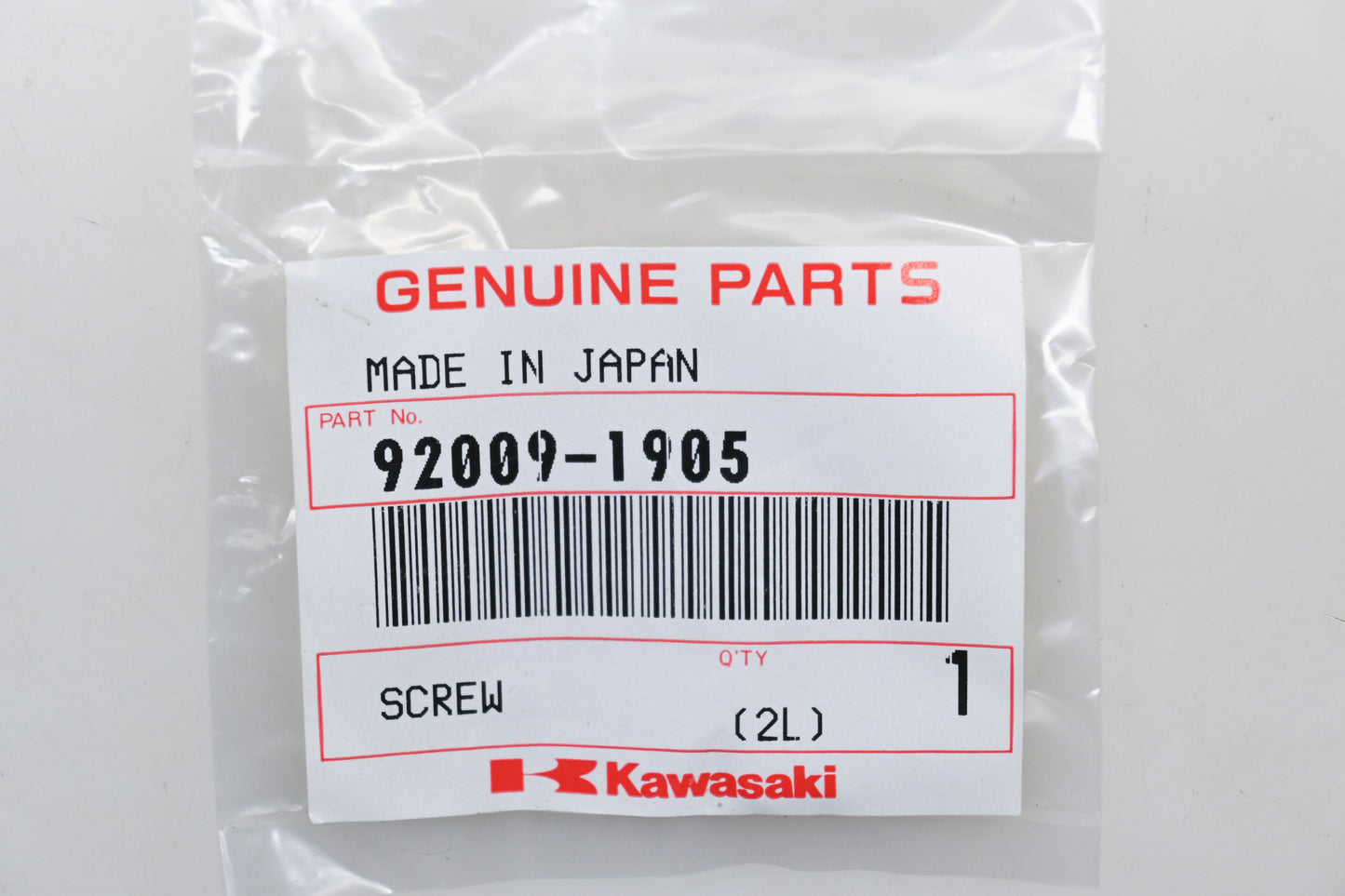 New OEM Kawasaki 92009-1905 Screws Qty 2 NOS