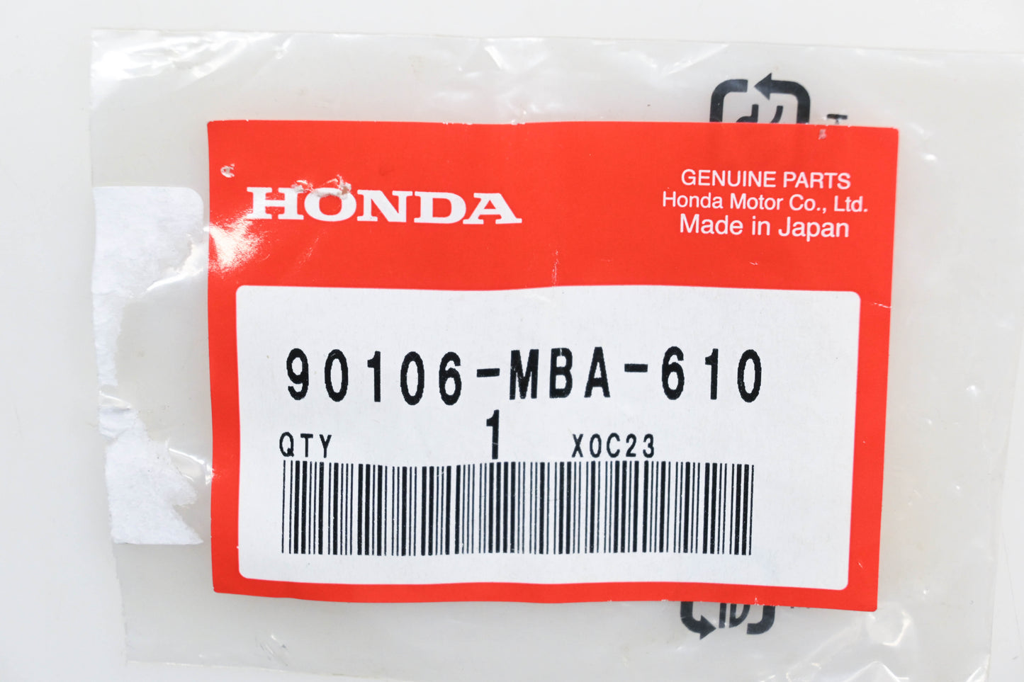 New OEM Honda 90106-MBA-610 Special Screw 5MM Qty 1 NOS