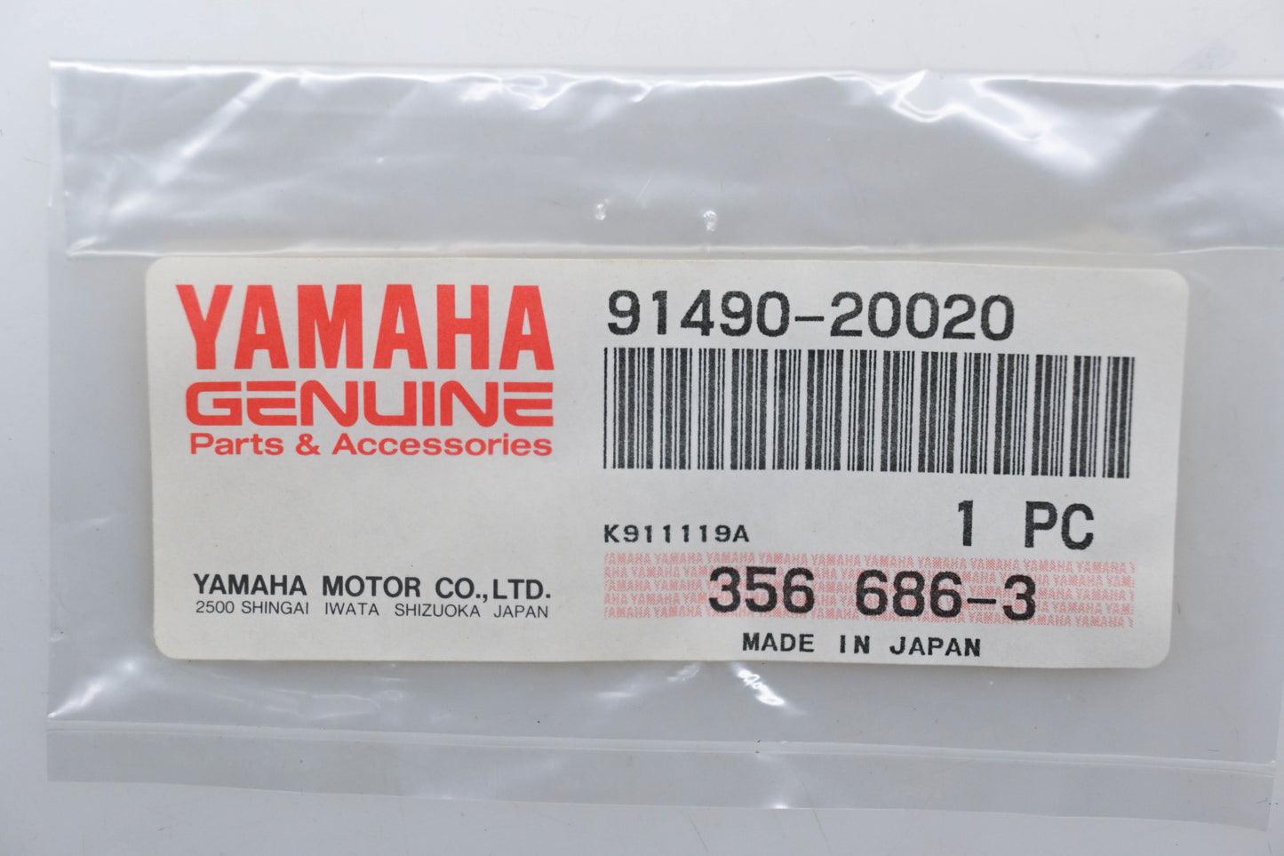 New OEM Yamaha 91490-20020-00 Cotter Pin Qty 1 NOS