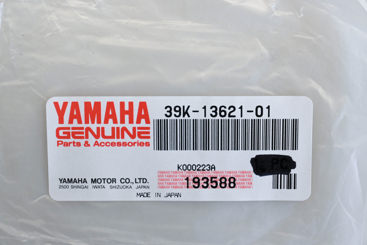 New OEM Yamaha 39K-13621-01-00 Valve Seat Gaskets Qty 3 NOS
