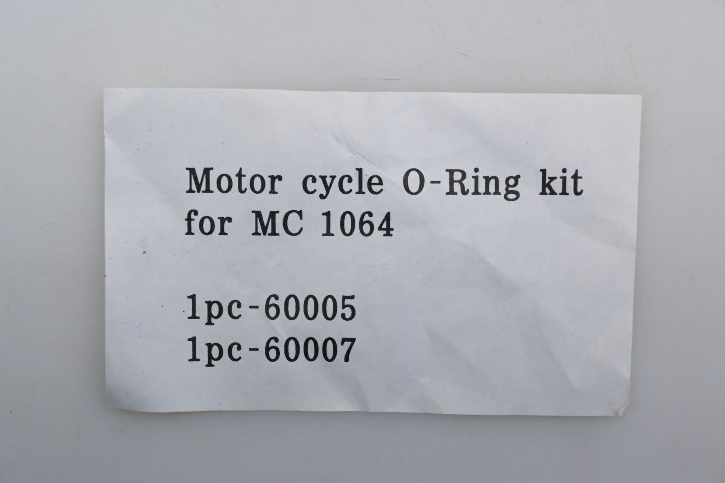 Aftermarket 60005, 60007 O-Ring Kit for MC 1064 Qty 1 NOS
