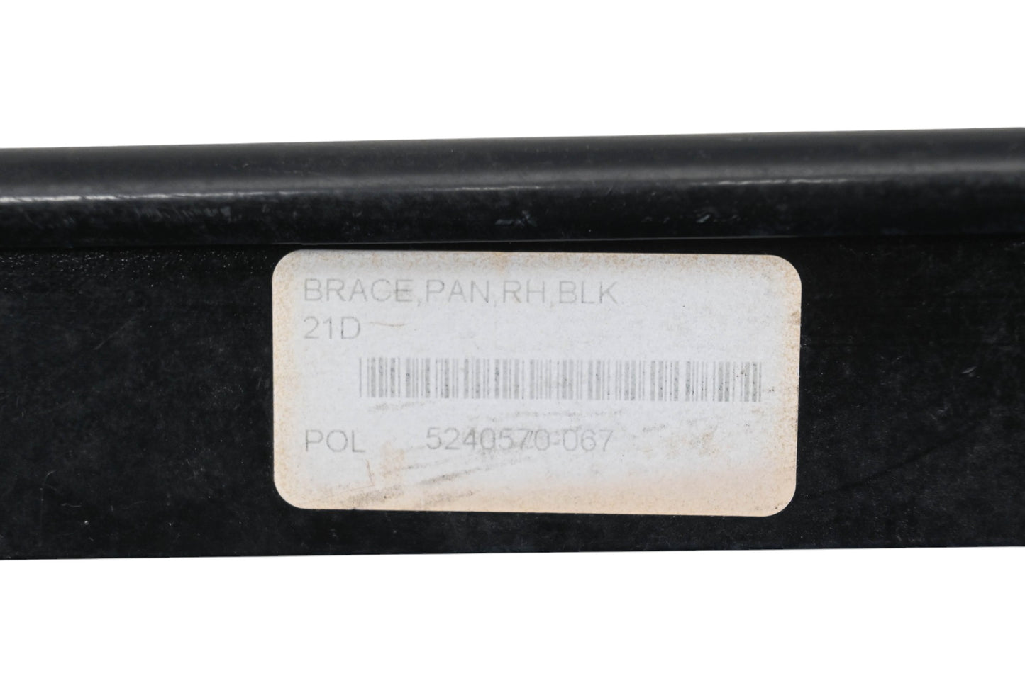New OEM Polaris 5240570-067 Black Right Hand Pan Brace Qty 1 NOS