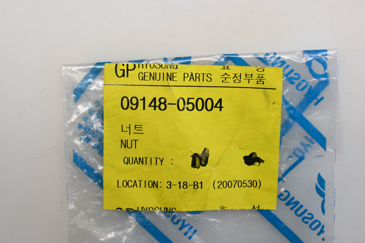 Hyosung 09148-05004 Nuts Qty 2 NOS