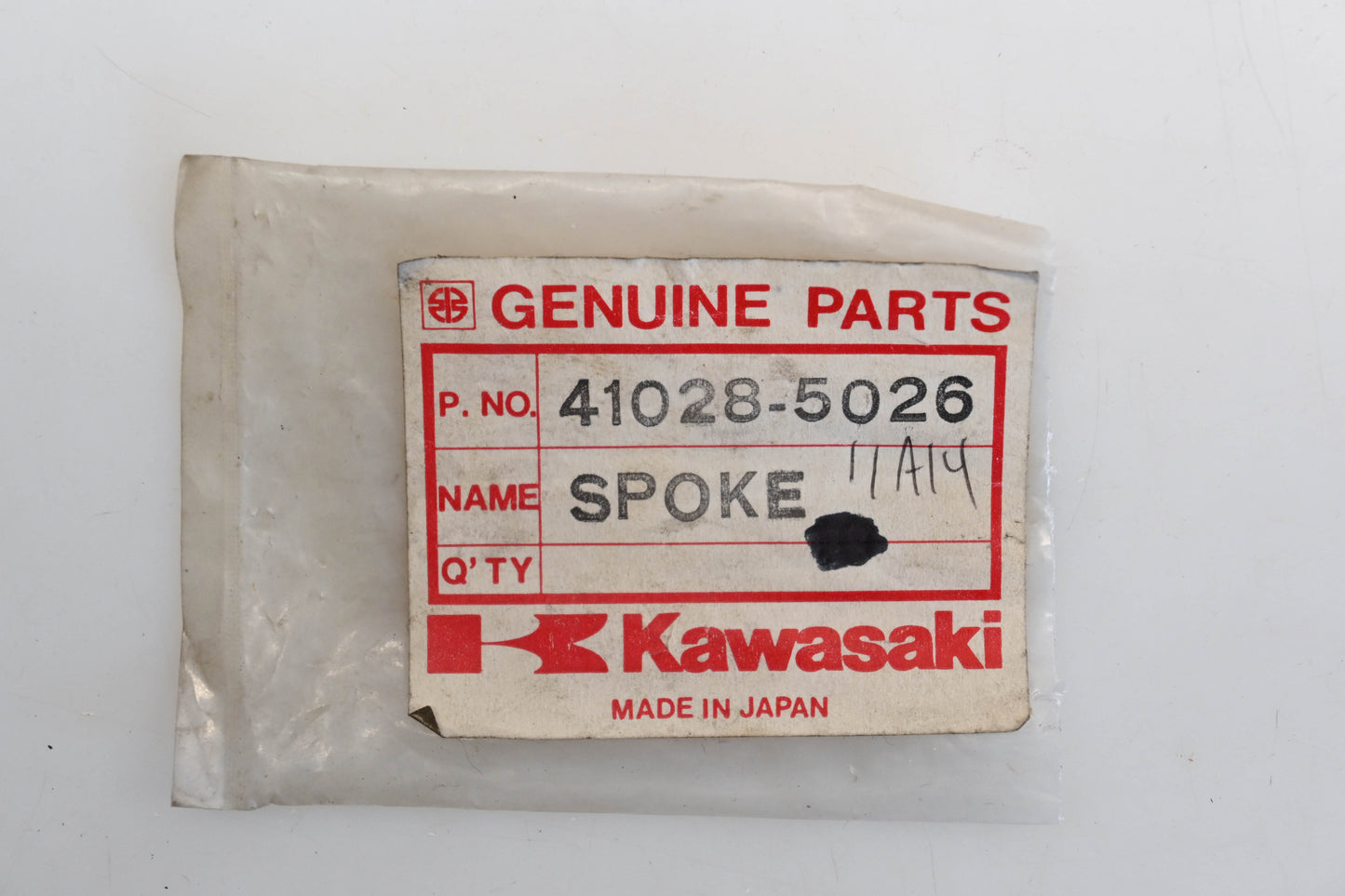 New OEM Kawasaki 41028-5026 Right Hand Outer Rear Spoke Assemblies Qty 3 NOS