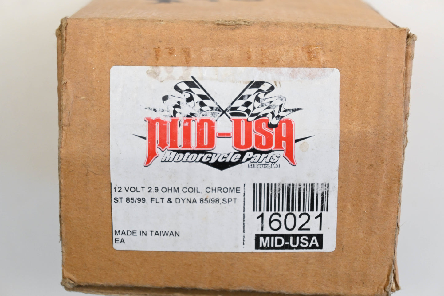 Mid-USA 16021 12V 2.9 Ohm Chrome Coil Qty 1 NOS