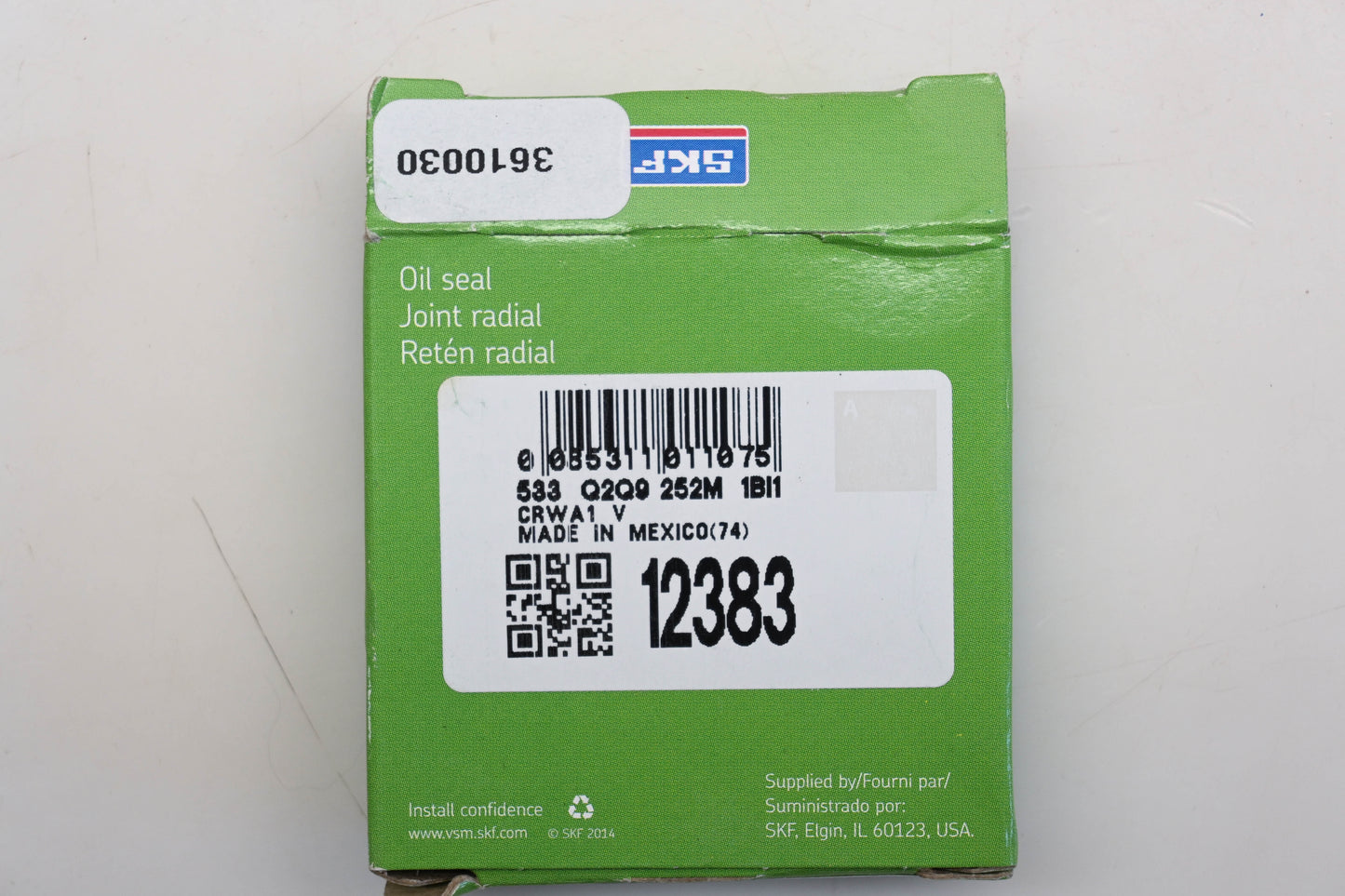 SKF 12383, 3610030 CR Oil Seal Qty 1 NOS