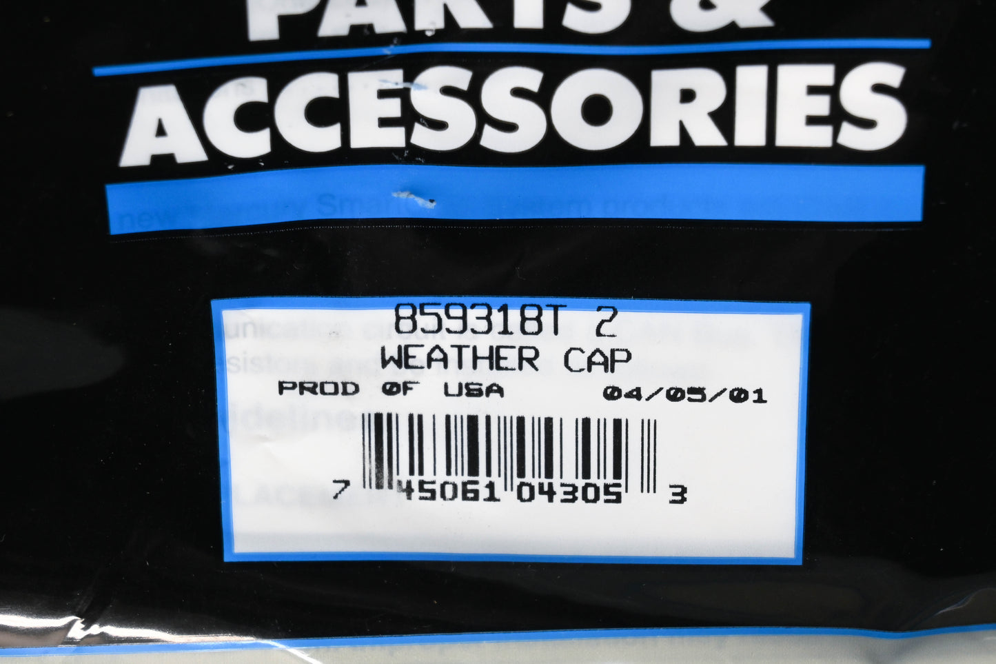 Aftermarket 859318T 2 Weather Cap Qty 1 NOS