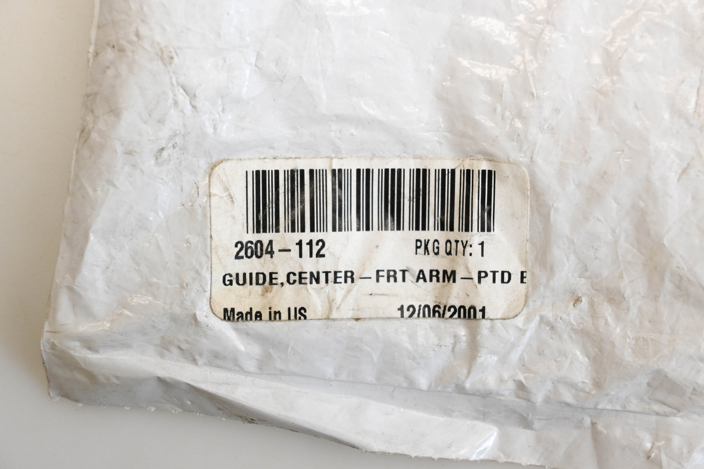 New OEM Arctic Cat 2604-112 Black Front Arm Center Guide Qty 1 NOS