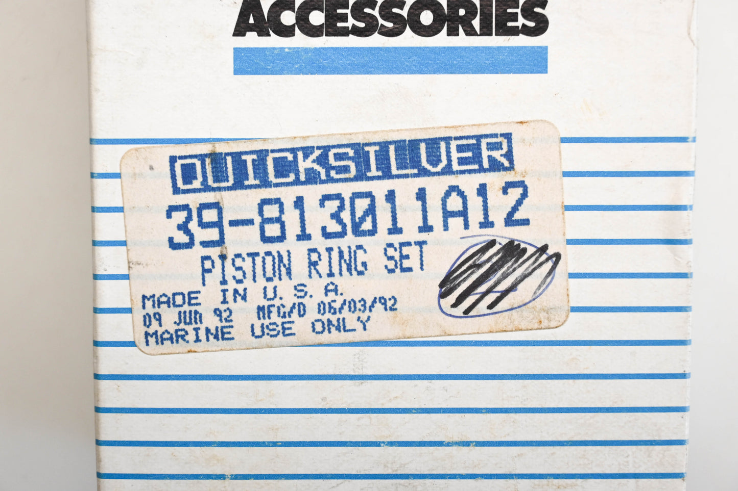 Aftermarket 39-813011A12 Piston Rings Qty 2 NOS