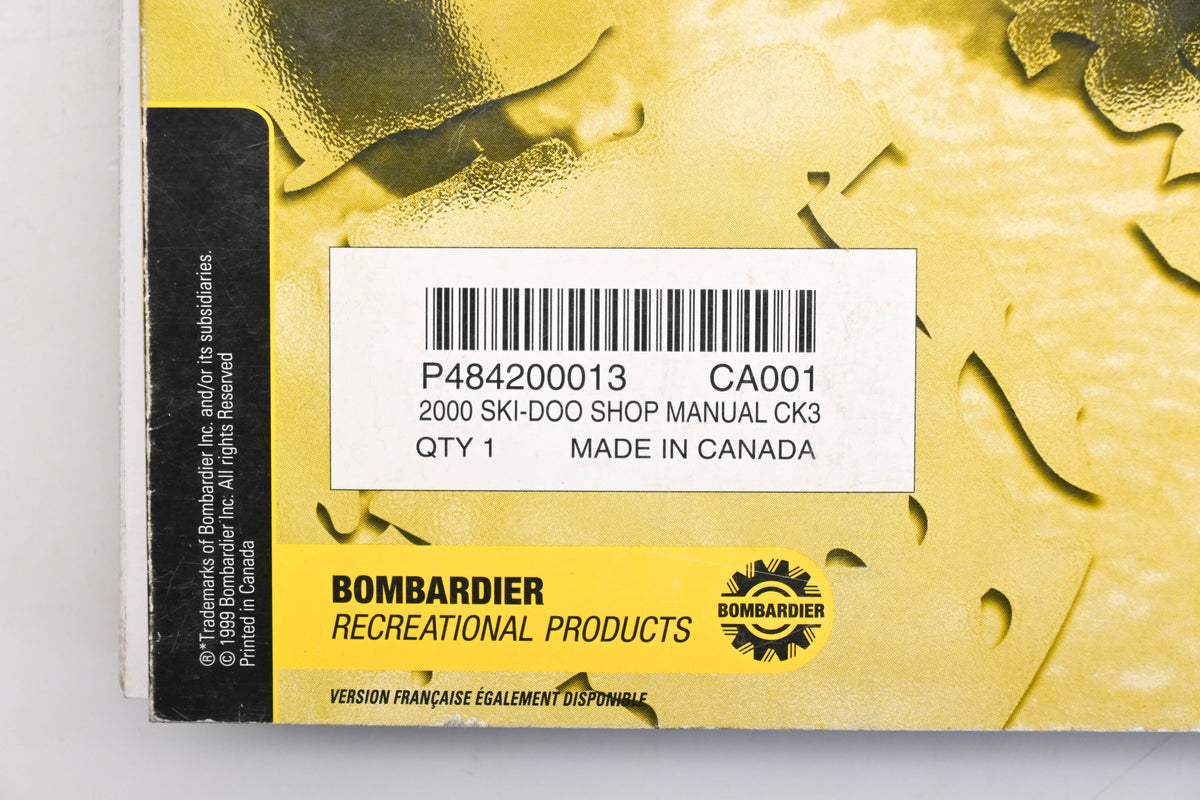 OEM Ski-Doo 484200013 2000 Snowmobile Shop Manual