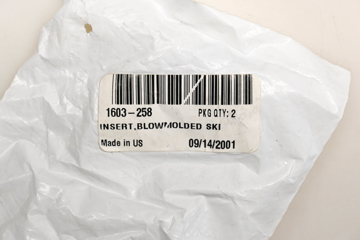 New OEM Arctic Cat 1603-258 Ski Inserts Z Bearcat Panther 370 440 570 Pantera Qty 2 NOS