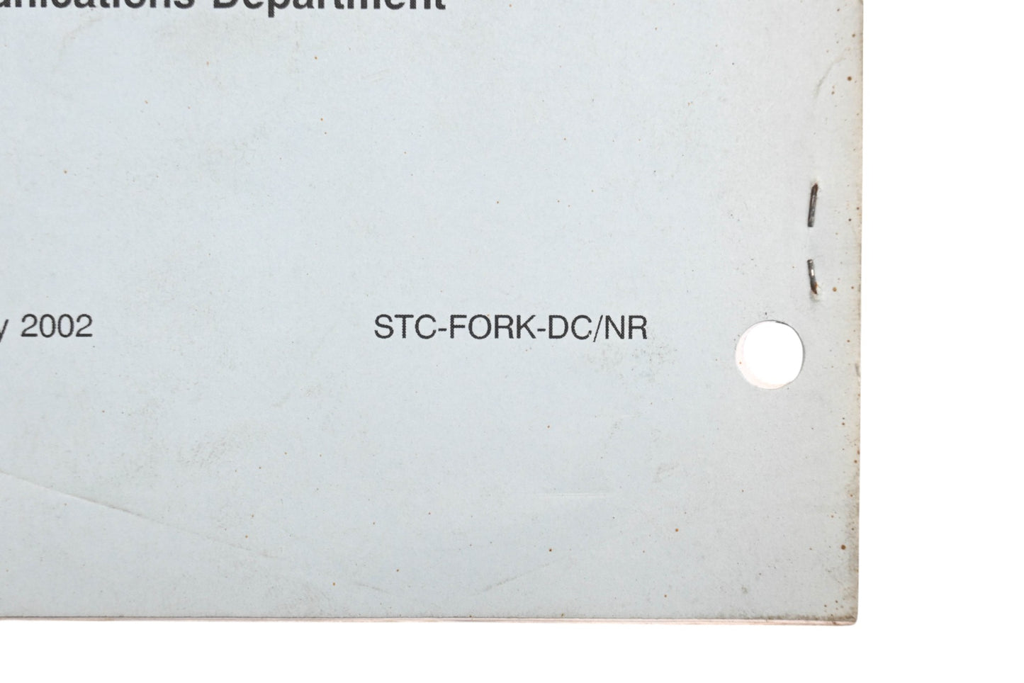 OEM Kawasaki STC-FORK-DC/NR Video Reference Manual Qty 1