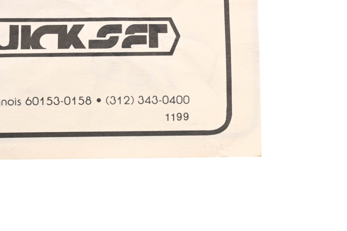 National Cycle 1199 Plexistar 2 Owner's Manual & Assembly Instructions Qty 1