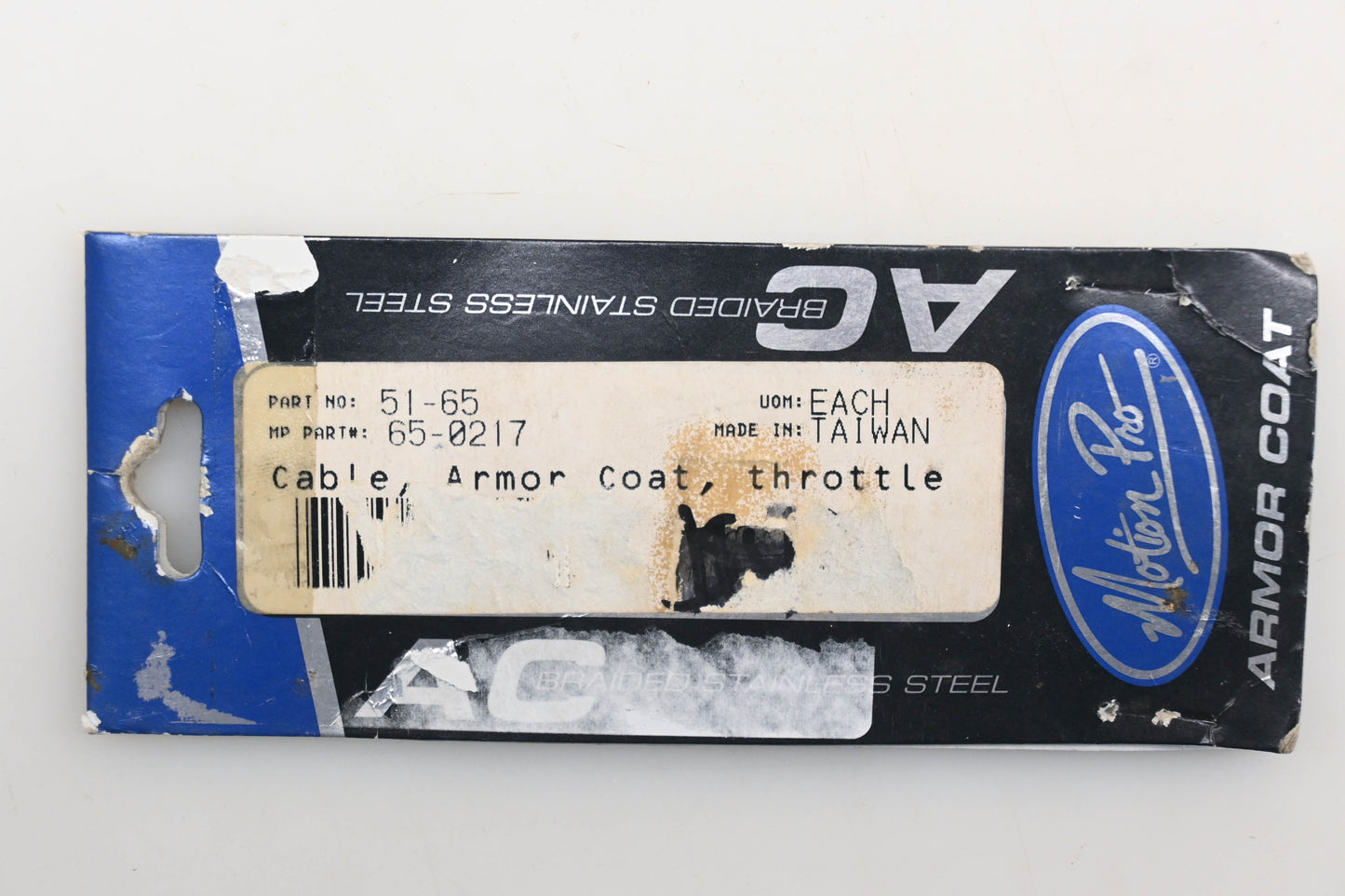 Motion Pro 65-0217, 51-65 Armor Coat Throttle Pull Cable Qty 1 NOS