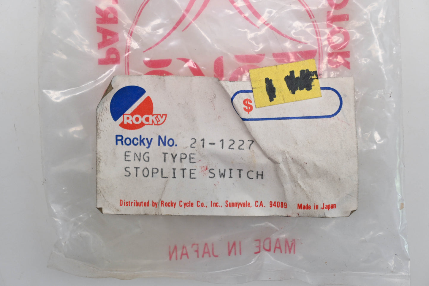 Rocky 21-1227 Engine Stop Light Switch Qty 1 NOS
