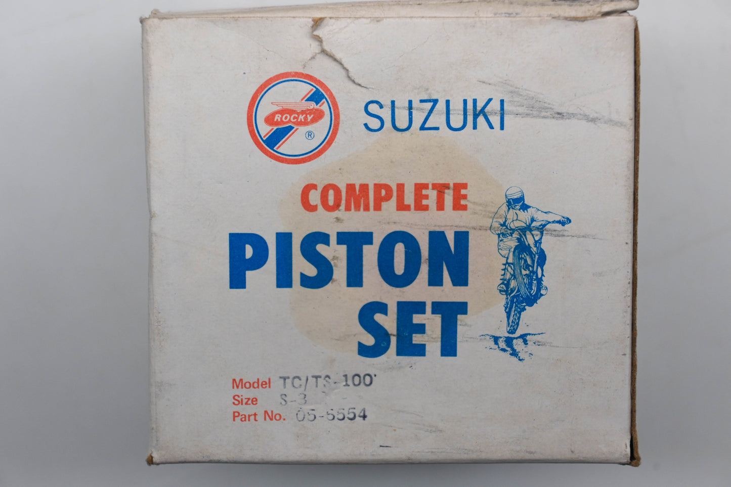 Rocky 05-6554 Piston Kit S-3 Suzuki TC TS 100 Qty 1 NOS