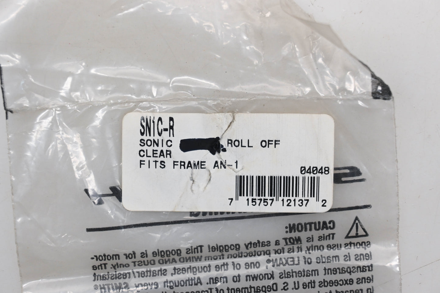 Smith SN1C-R Sonic Single Roll Off Clear Frames Qty 3 NOS