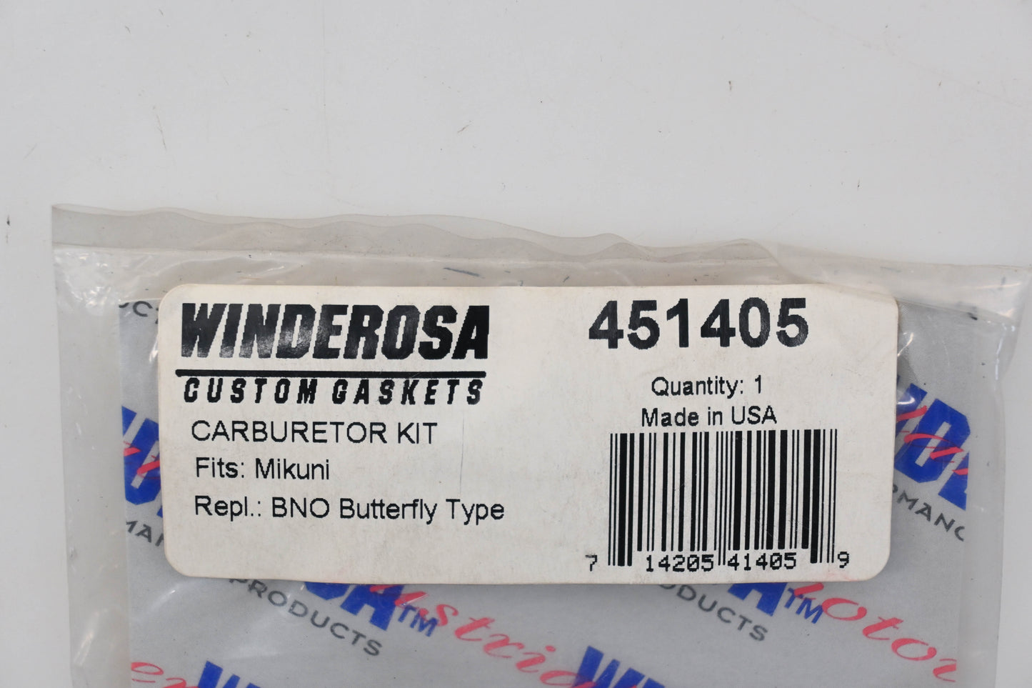 Winderosa 451405, L405 Diaphragm and Gasket Kit Qty 1 NOS