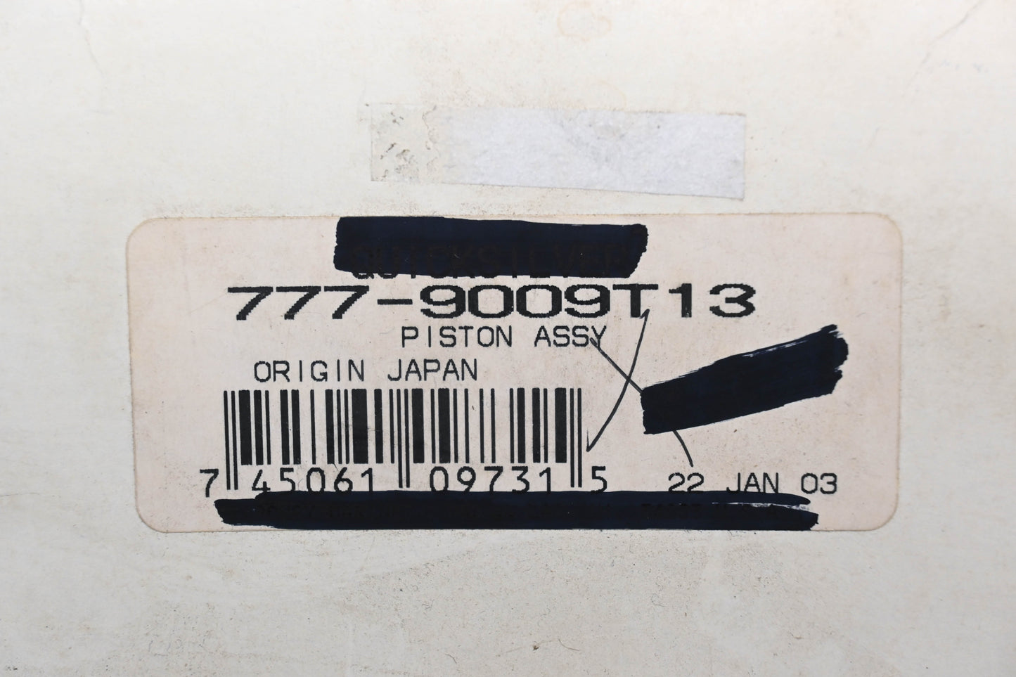 Aftermarket 777-9009T13 Piston Kit Qty 1 NOS