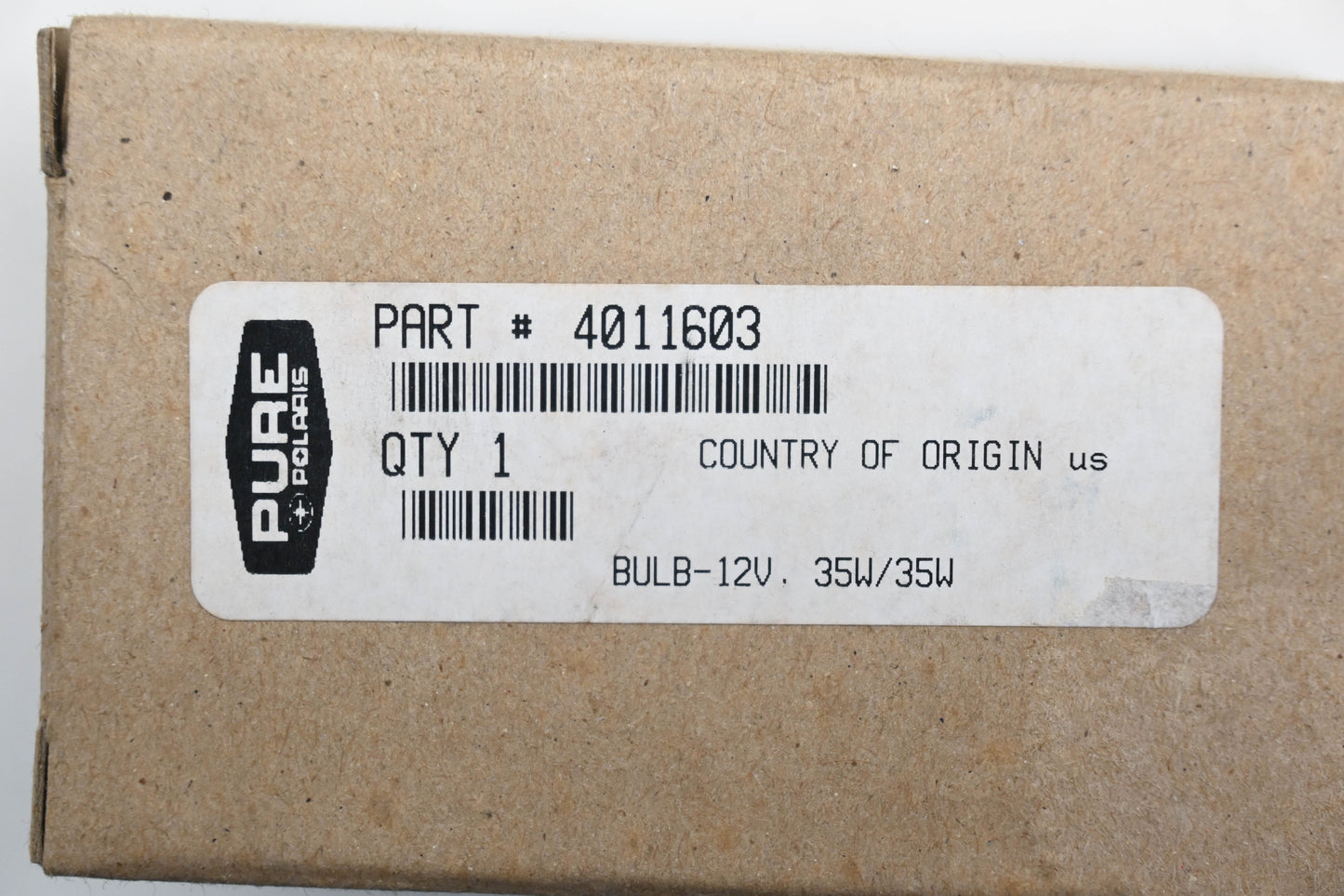 New OEM Polaris 4011603 35 Watt Bulb Hawkeye Sportsman Vision X2 500 EFI Qty 1 NOS