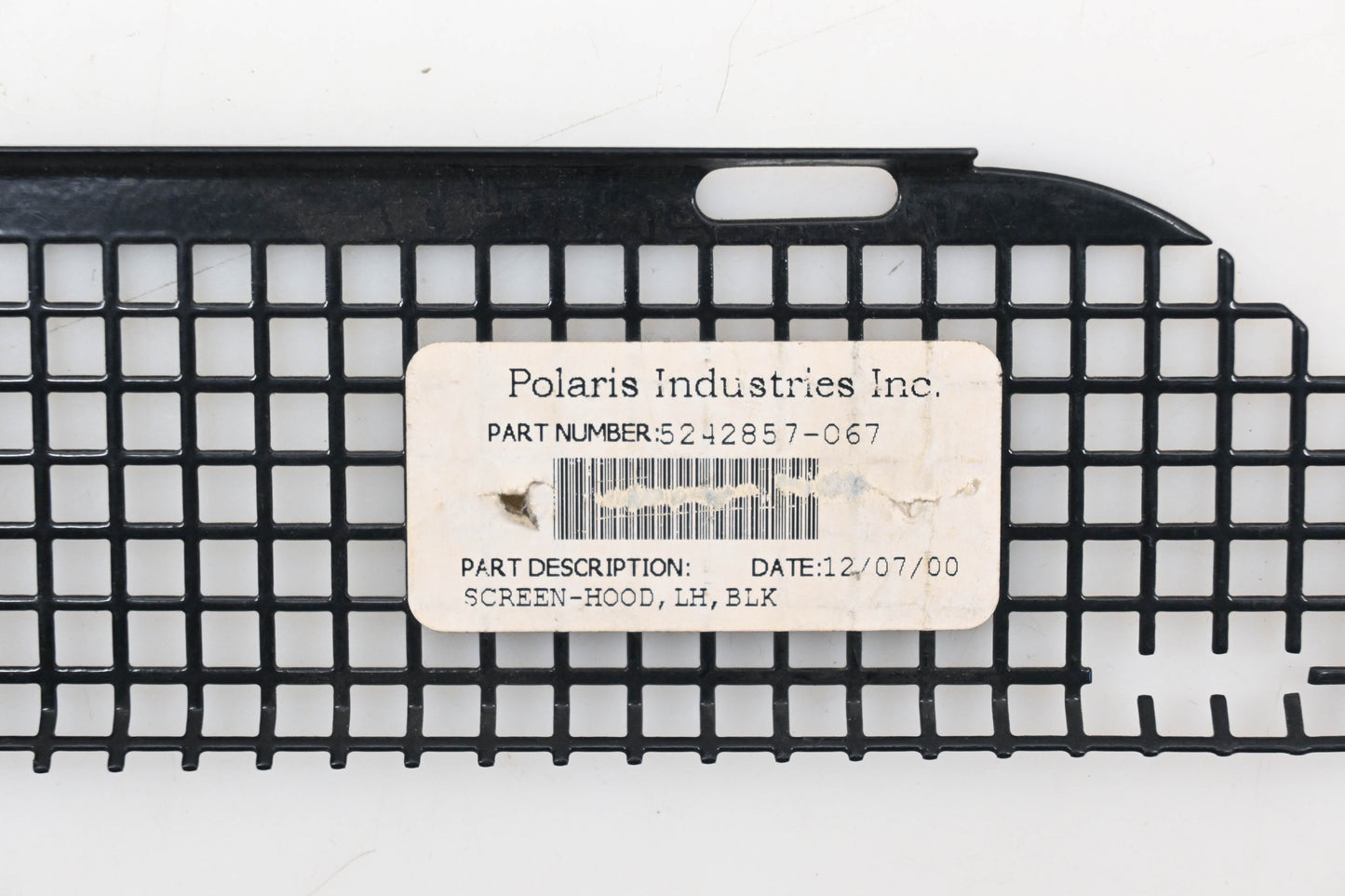 New OEM Polaris 5242857-067 Black Left Hand Hood Screen Qty 1 NOS