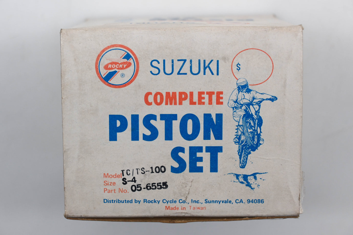 Rocky 1700326 Piston Set for Suzuki TC/TS-100 Size S-4 Qty 1 NOS