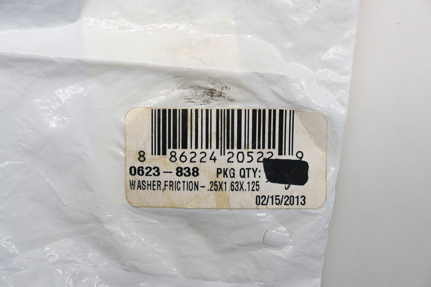 New OEM Arctic Cat 0623-838 0.25 x 1.63 x 0.125mm Friction Washer NOS