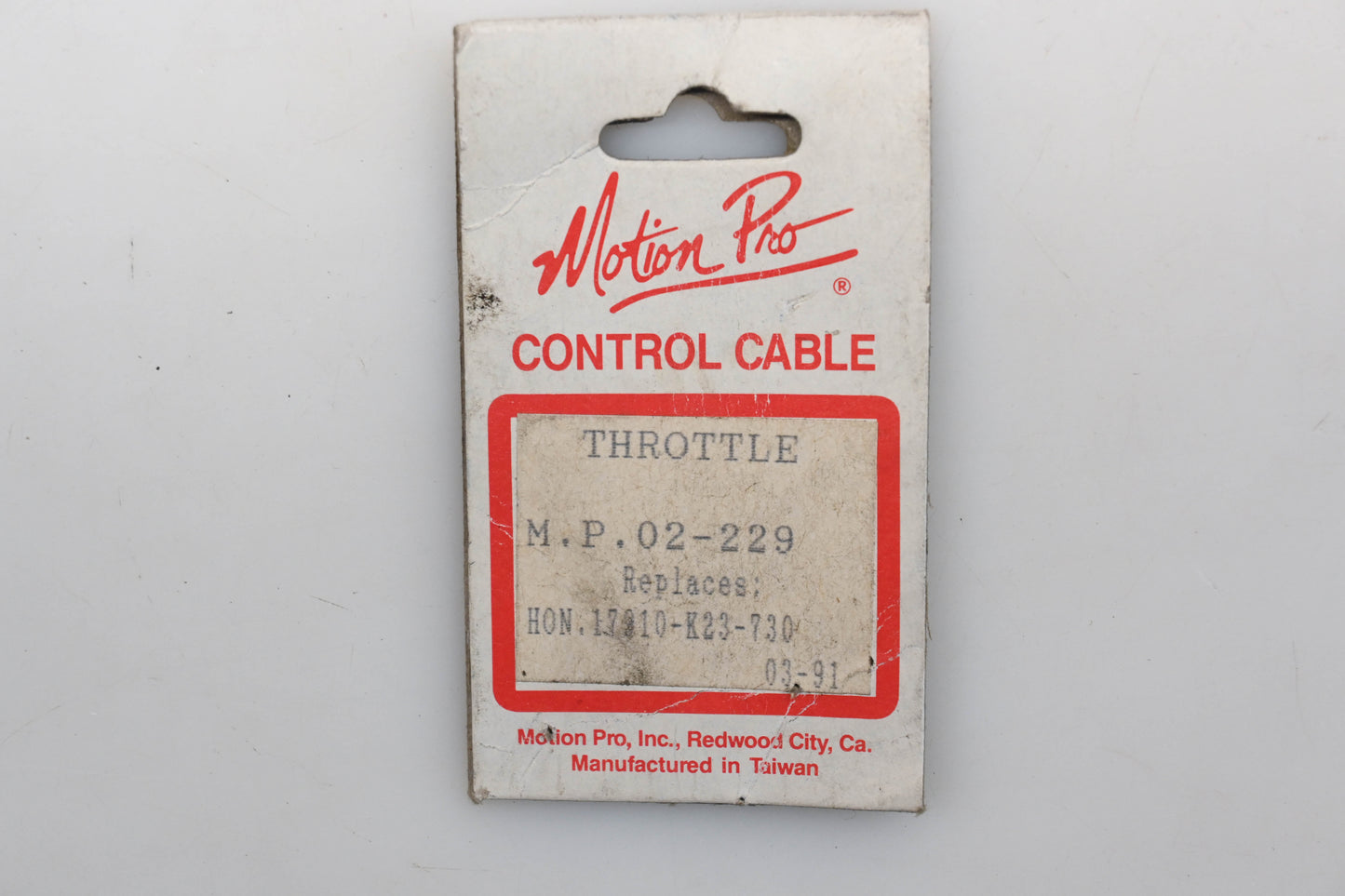 Motion Pro 17210-K23-730, 02-229 Throttle Cable Qty 1 NOS