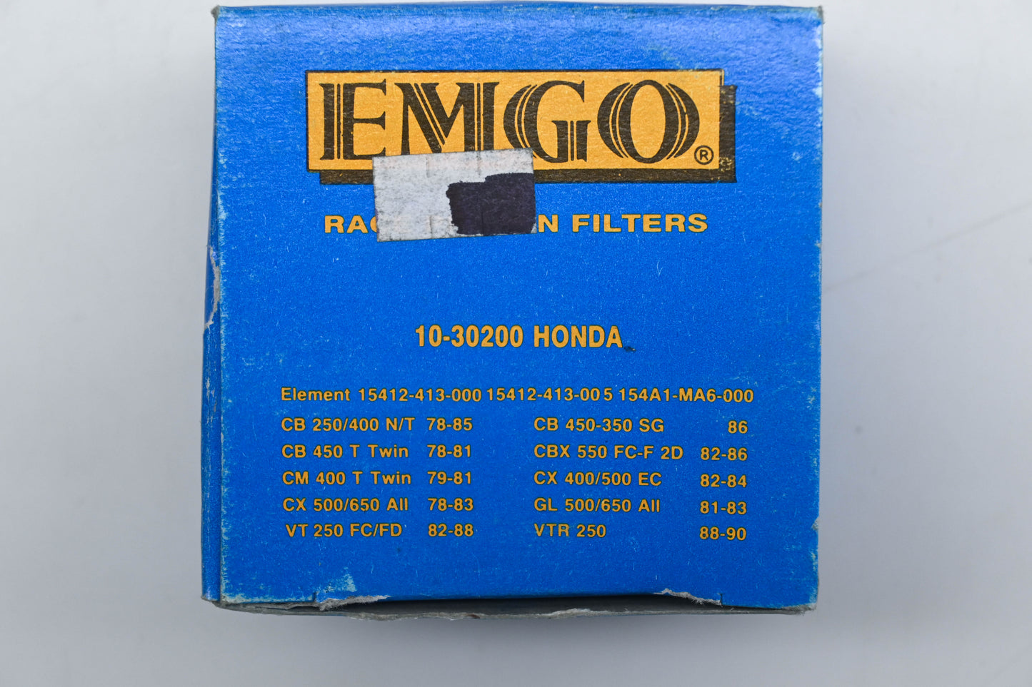 EMGO 10-30200, 15412-413-000, 15412-413-005 Oil Filter Qty 1 NOS