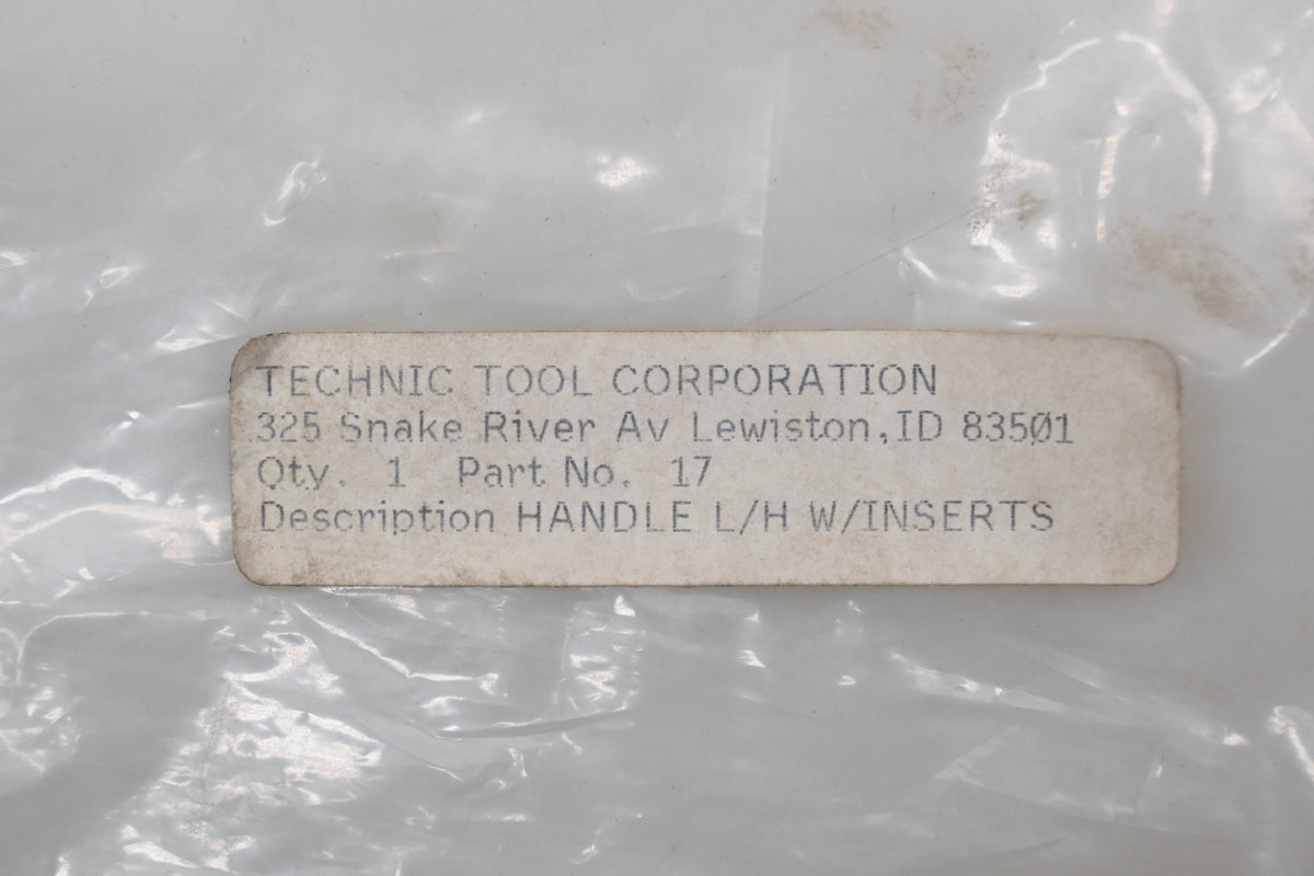 Technic Tool 17 Left Hand Handle w/ Inserts Qty 1 NOS