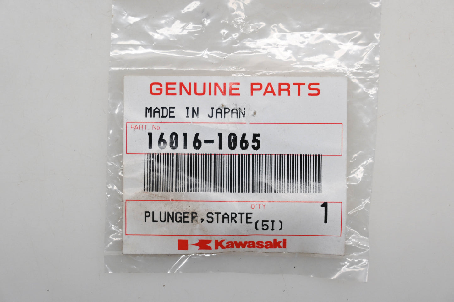 New OEM Kawasaki 16016-1065 Starter Plunger Qty 1 NOS