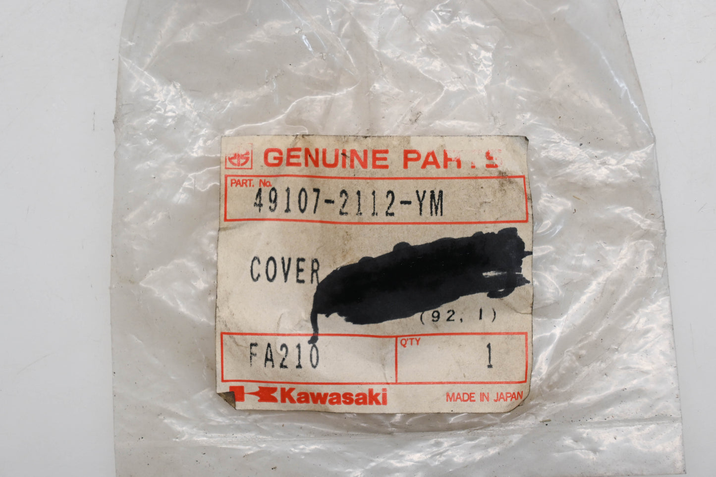 New OEM Kawasaki 49107-2112-YM Exhaust Pipe Cover Qty 1 NOS