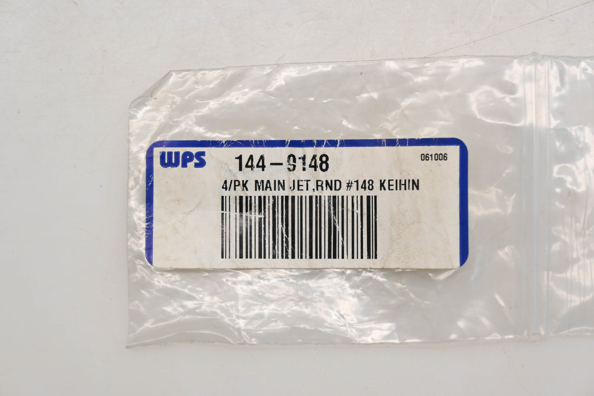 WPS 144-9148 Sudco Round Main Jets #148 Qty 4 NOS