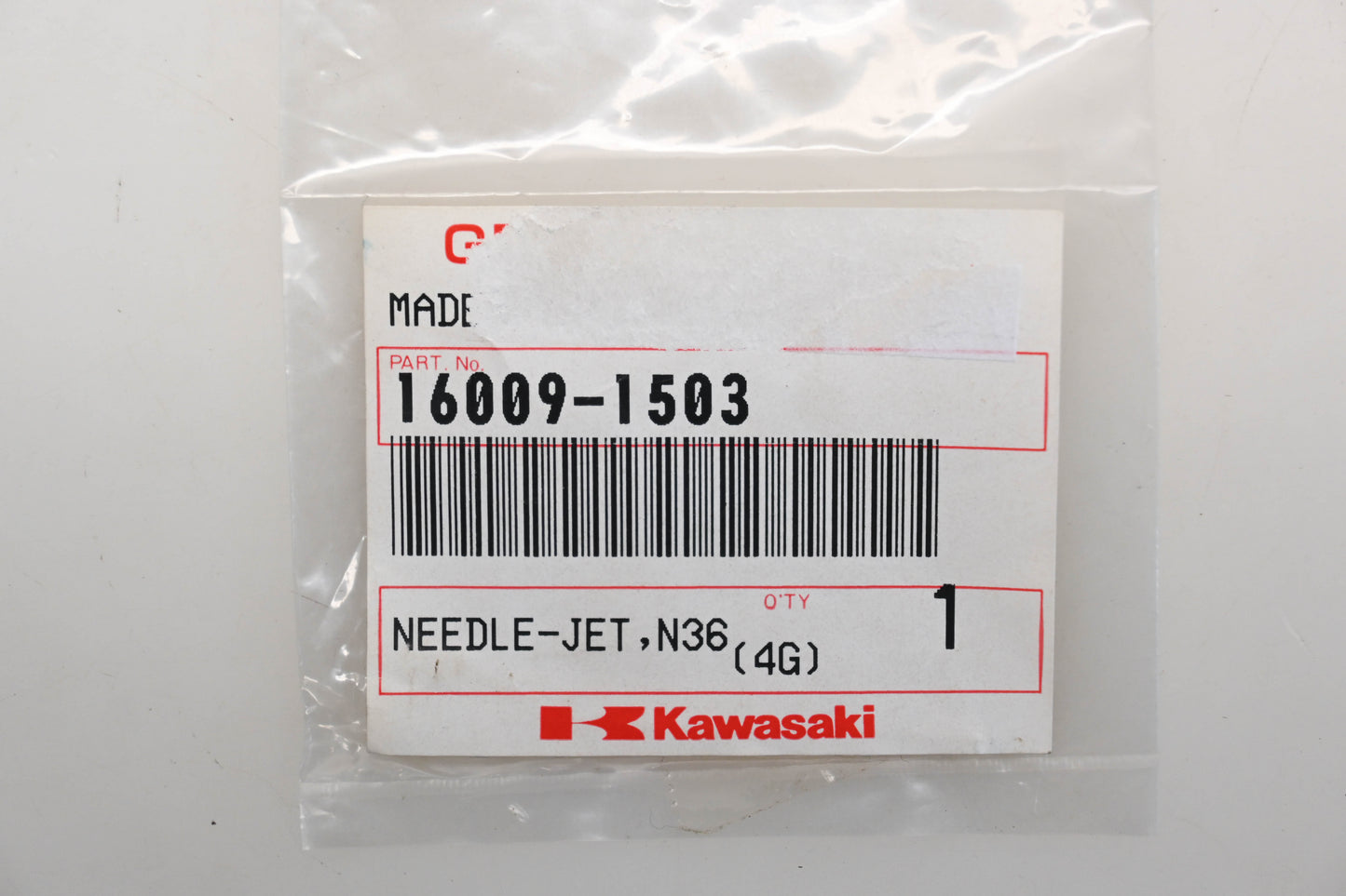New OEM Kawasaki 16009-1503 Jet Needle N36W Qty 1 NOS