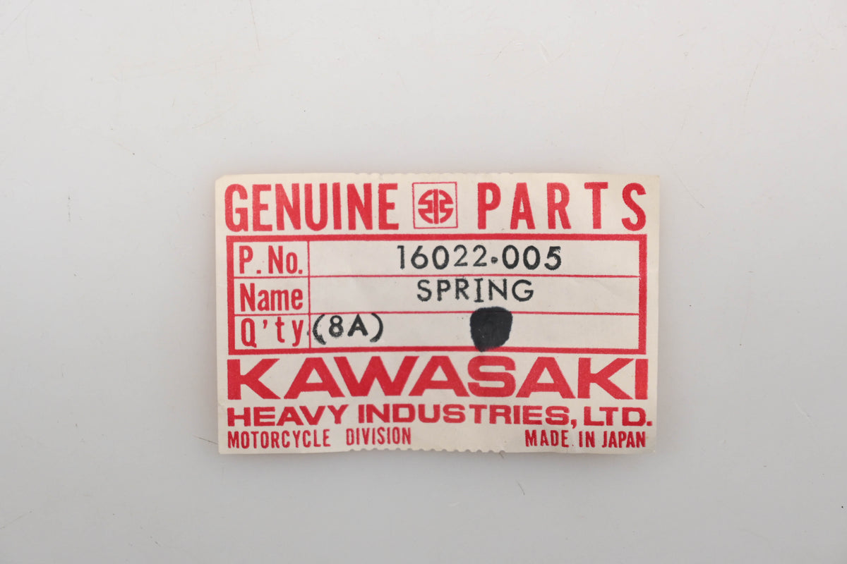 New OEM Kawasaki 16022-005 Spring Qty 1 NOS