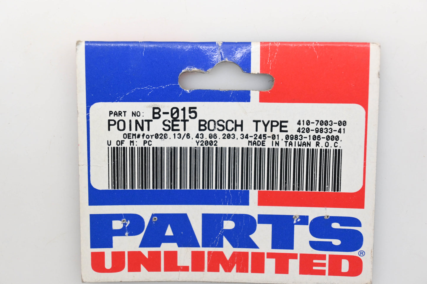 Parts Unlimited B-015 Bosch MGW Ignition Points Assembly Qty 1 NOS