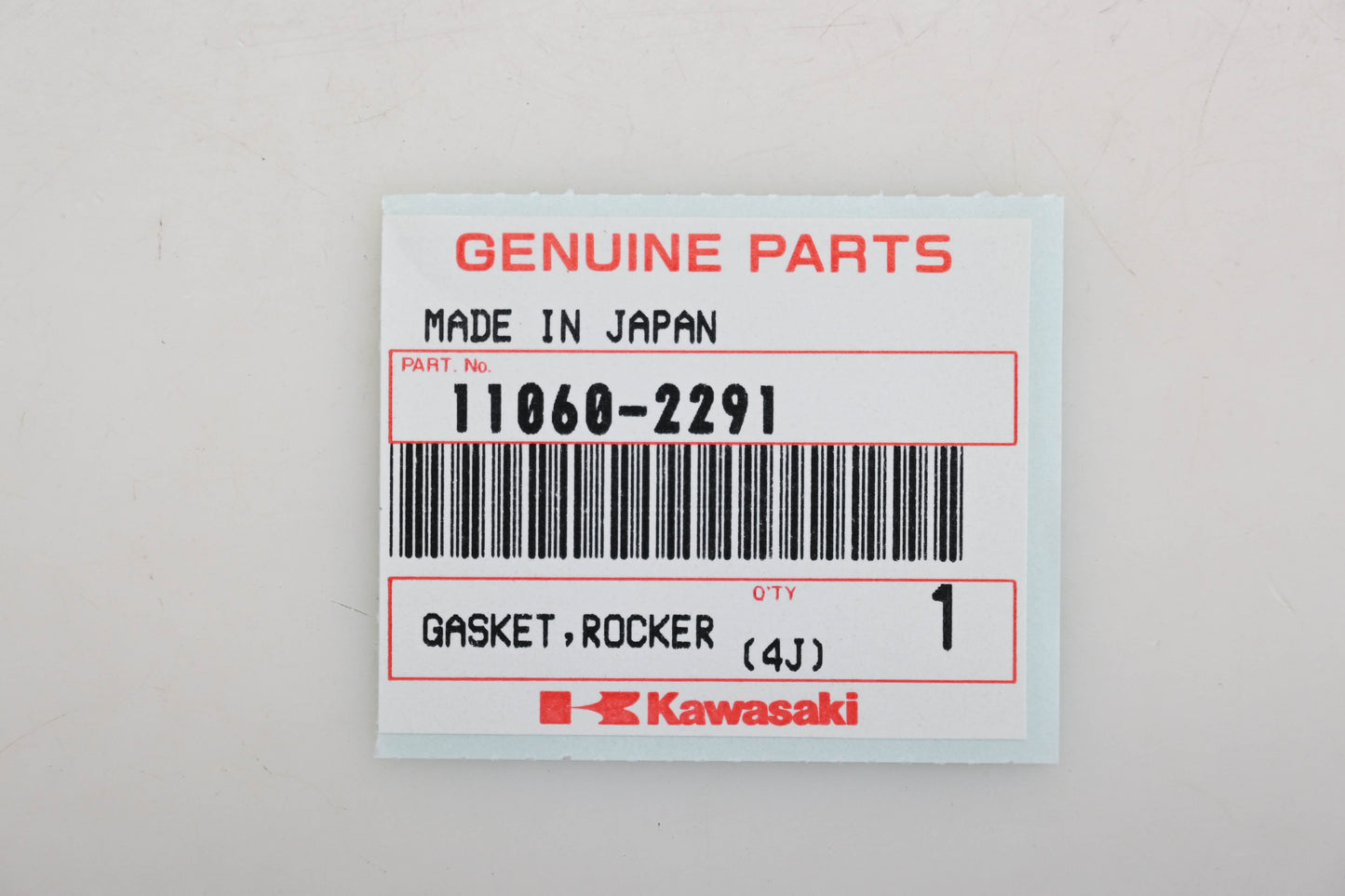New OEM Kawasaki 11060-2291 Rocker Gasket Qty 1 NOS