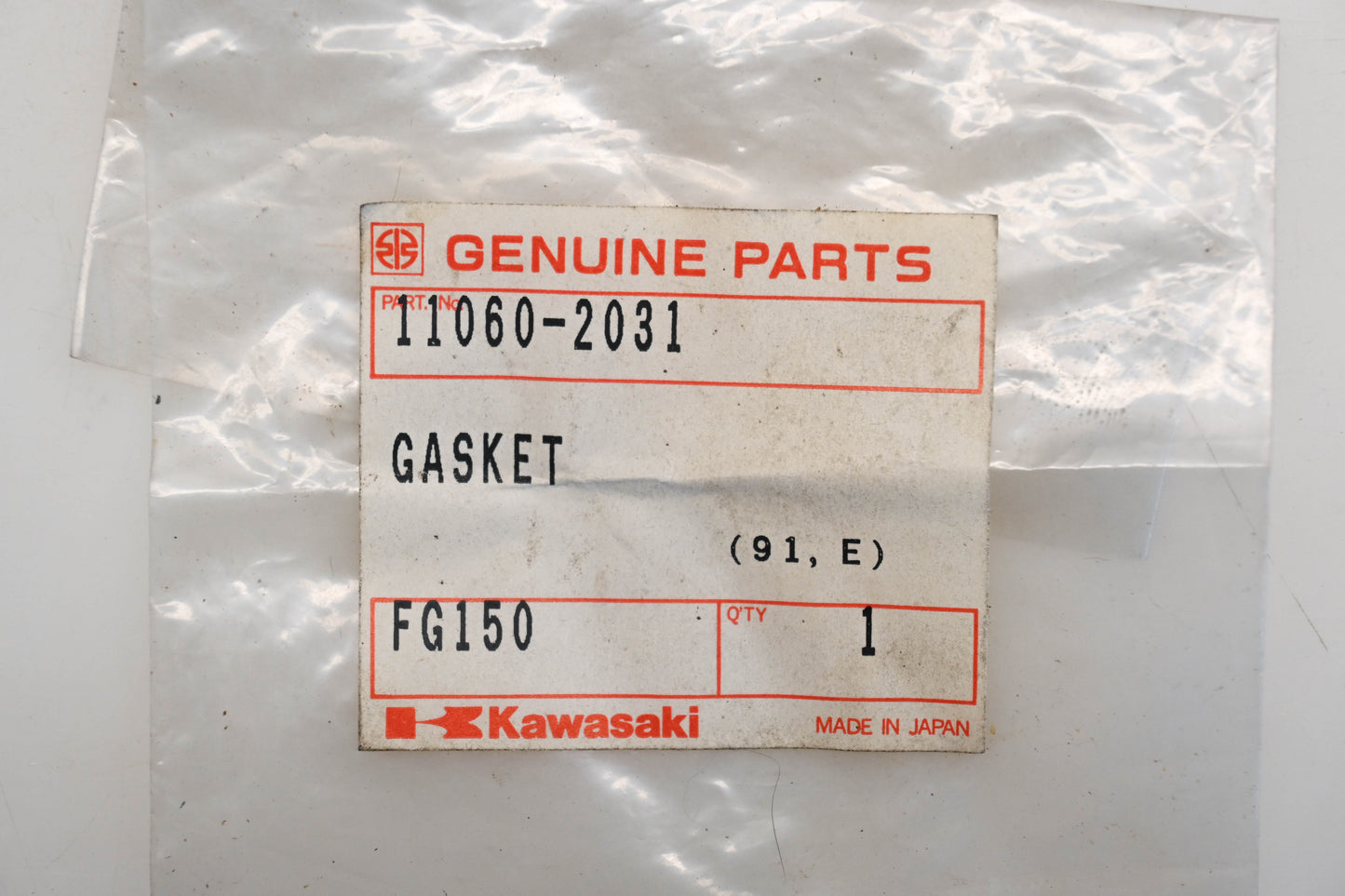 New OEM Kawasaki 11060-2031 Gasket Qty 1 NOS