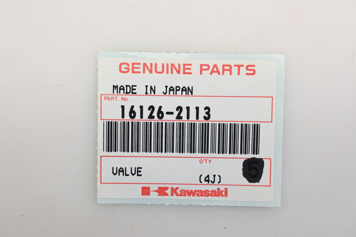 New OEM Kawasaki 16126-2113 Valves Qty 4 NOS