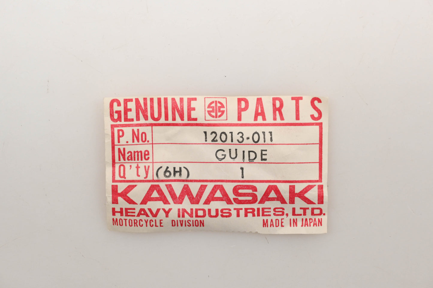 New OEM Kawasaki 12013-011 Exhaust Valve Guide Qty 1 NOS