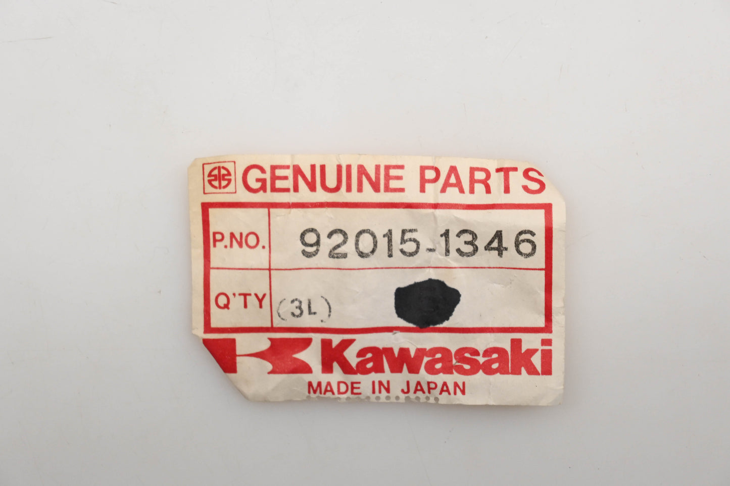 New OEM Kawasaki 92015-1346 Tail Lamp Bracket Nut Qty 1 NOS
